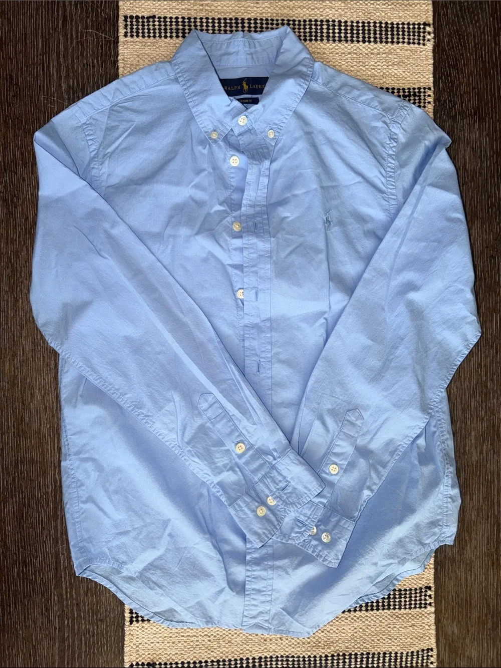 Ralph Lauren Light Blue Button-Down Oxford Shirt - Boys